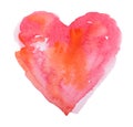 Watercolor heart. Concept - love, relationship, art, painting