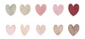 Watercolor heart set, for valentinÃ¢â¬â¢s day,wedding, love,card.vector illustration