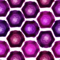 Watercolor hexagon grid seamless pattern Royalty Free Stock Photo