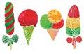 Watercolor ice cream