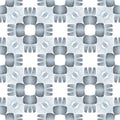 Watercolor ikat repeating tile border