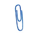 Watercolor illustration blue paper clip Royalty Free Stock Photo