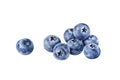 Watercolor illustration of a pile of blueberries Royalty Free Stock Photo