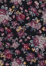 Watercolor Illustration Seamless Flowers Pattern. Ready for Textile Prints. Royalty Free Stock Photo