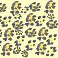 Seamless pattern of jaguar skin