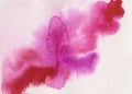 Ustration of watercolor stains pink , Abstract Royalty Free Stock Photo