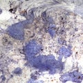 Watercolor illustration. Violet and gray marble texture. Watercolor transparent stain. Blur, spray