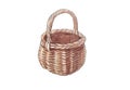 Watercolor illustration of wicker basket.