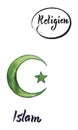 Different religious signs-Islam