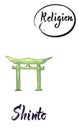 Different religious signs-Shinto