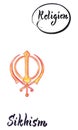 Different religious signs-Sikhism