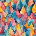 Watercolor image with playful repetitions and hidden details (tiled)