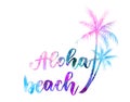 Aloha beach travel concept