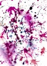 Splatter effect watercolor on white paper texture Royalty Free Stock Photo