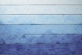 Watercolor inspired blue gradient on a wooden wall, natural, eclectic Royalty Free Stock Photo