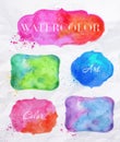 Watercolor labels