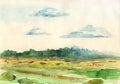 Watercolor landscape