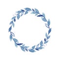 Watercolor laurel wreath 5