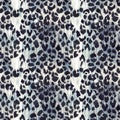 Watercolor leopard jaguar texture pattern Royalty Free Stock Photo