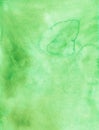 Watercolor light green background texture. Aquarelle greenery color backdrop. Stains on paper Royalty Free Stock Photo