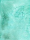 Watercolor light mint color background texture. Aquarelle turquoise backdrop