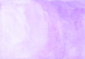 Watercolor light purple ombre background texture. Aquarelle abstract pastel lavender gradient backdrop Royalty Free Stock Photo