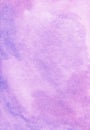 Watercolor light purple and pink background texture. Aquarelle abstract lavender backdrop