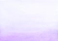 Watercolor light purple and white gradient background. Pastel violet ombre backdrop Royalty Free Stock Photo