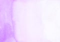 Watercolor light violet gradient background texture. Aquarelle abstract pastel purple ombre backdrop Royalty Free Stock Photo