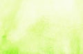 Watercolor light yellow green background texture. Aquarelle lime gradient backdrop