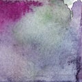 Watercolor lilac violet purple lavender green abstract paper texture background