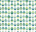Watercolor Little Green Triangles Seamless Repeat Pattern