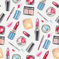 Watercolor Make up background