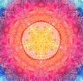 Watercolor mandala. Decor for your design Royalty Free Stock Photo