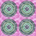 Watercolor Mandala Pattern