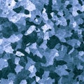 Watercolor Marine Camo. Blue Army Textile.