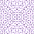 Watercolor medallion seamless border. Purple