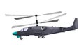 Watercolor millitary helicopter. Isolated aviation vehicle. Cartoon print for kids room. Side view of army machine