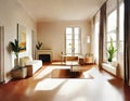 Watercolor of Modernes Wohnzimmer Royalty Free Stock Photo