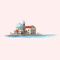 Watercolor montenegro vector illustration