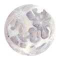 Watercolor moon. Astrology, esotericism, magic, divination, space. A symbol of a new beginning