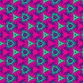 Watercolor mosaic texture. Teal pink kaleidoscope background 3d. Painted geometric pattern. Royalty Free Stock Photo