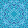 Watercolor neon cyan circle square seamless pattern for sarong bandana pillow