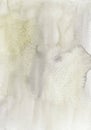 Watercolor neutral brown ombre background texture. Calm taupe color stains on paper