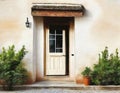Watercolor of old house door home house design