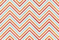 Watercolor orange, blue and red stripes background, chevron. Royalty Free Stock Photo