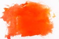 Watercolor orange painted background