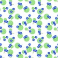 Pattern watercolor ornamental flowers with leaves on the background