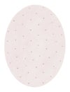 Watercolor oval rose backdrop with heart pattern