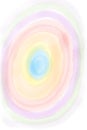 Watercolor paint abstract pattern with colorful ellipse Between the colors red pink violet yellow green orange blue seeping togeth